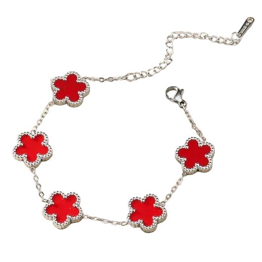 Silver | Pavé Clover Bracelet