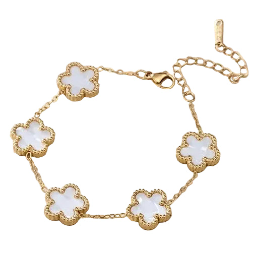Gold | Pavé Clover Bracelet