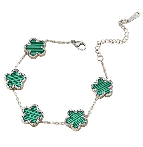 Silver | Pavé Clover Bracelet