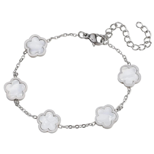 Silver | Clover Bracelet