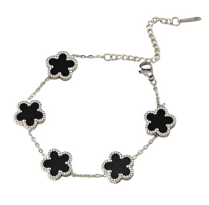 Silver | Pavé Clover Bracelet