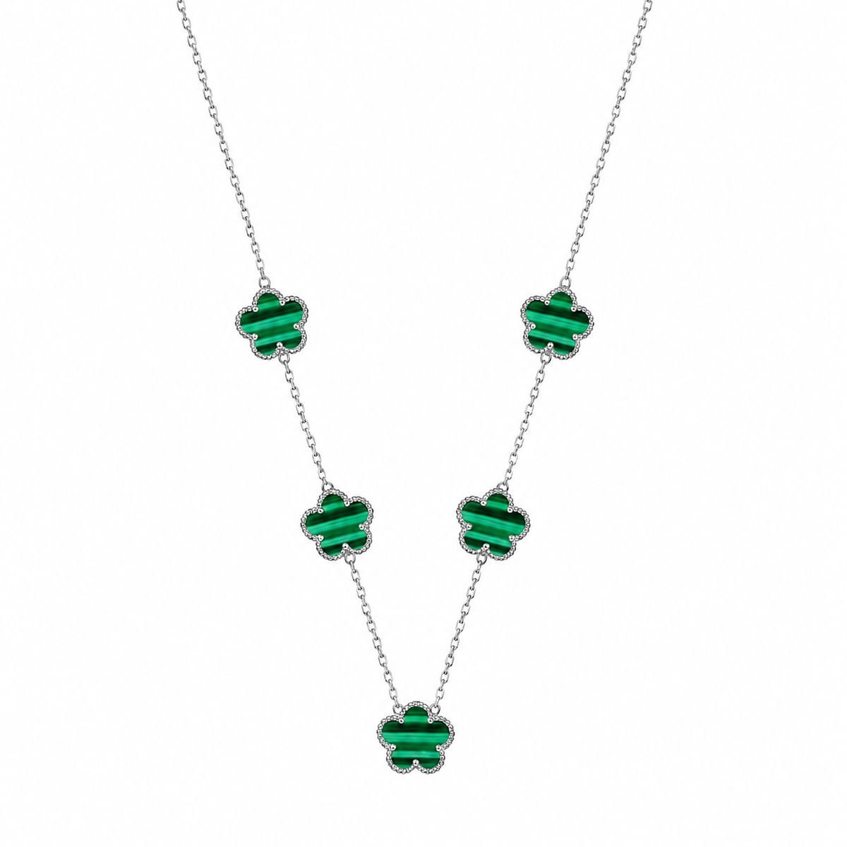 Silver | Five Clover Necklace
