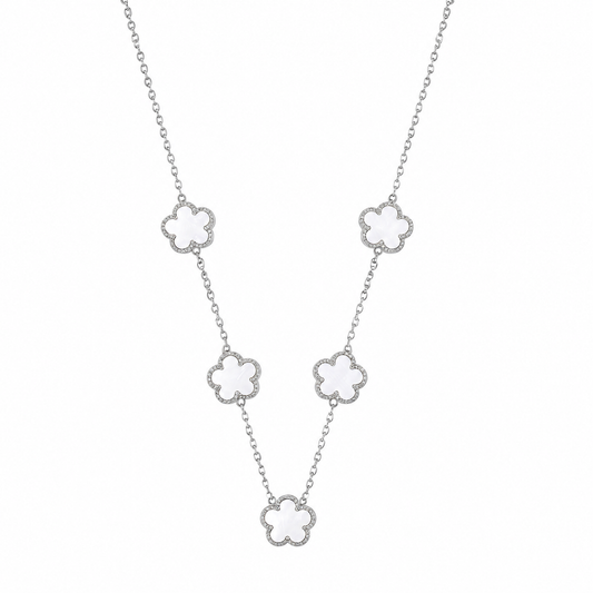 Silver | Five Clover Necklace