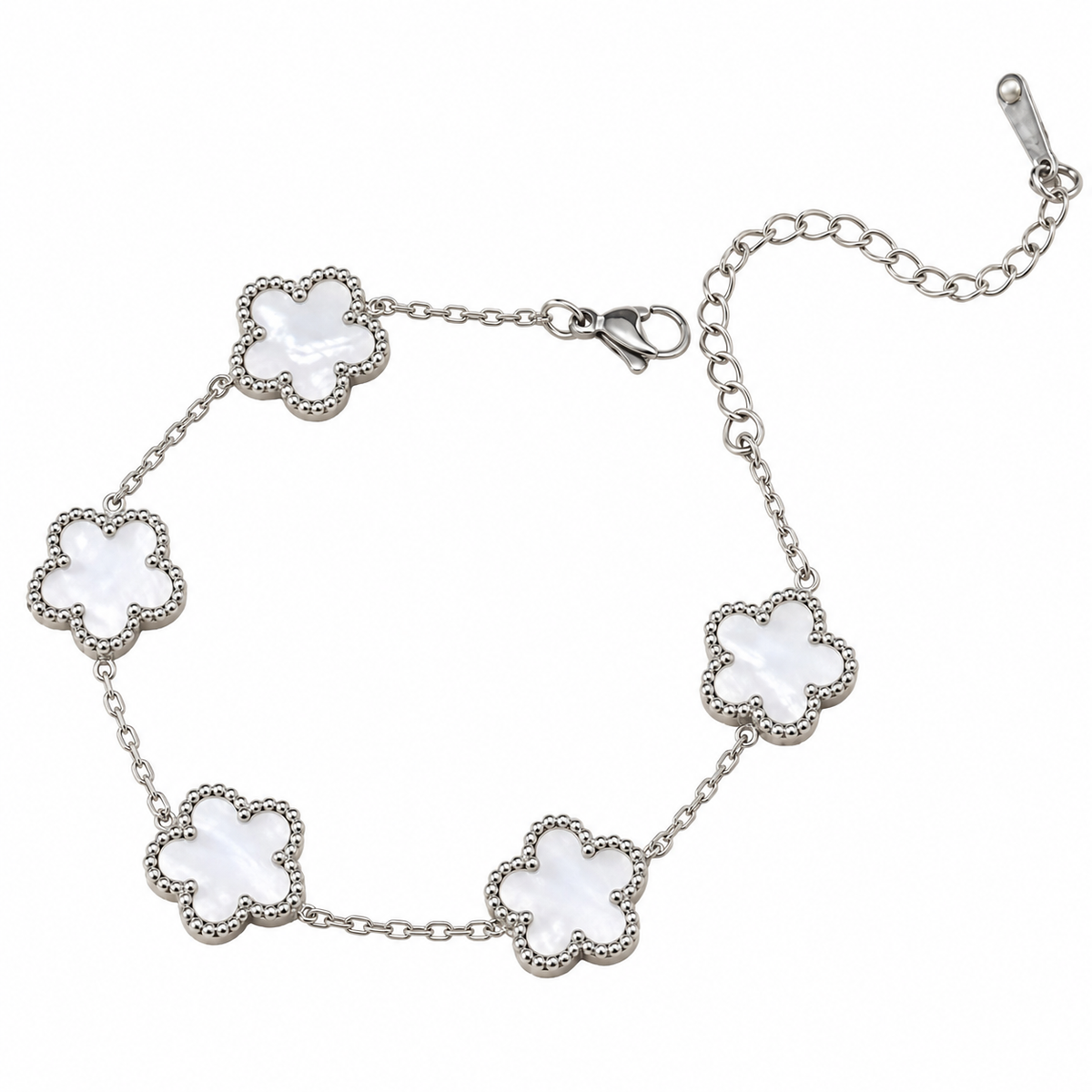 Silver | Clover Bracelet