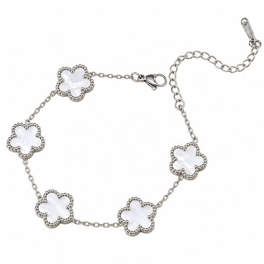 Silver | Clover Bracelet