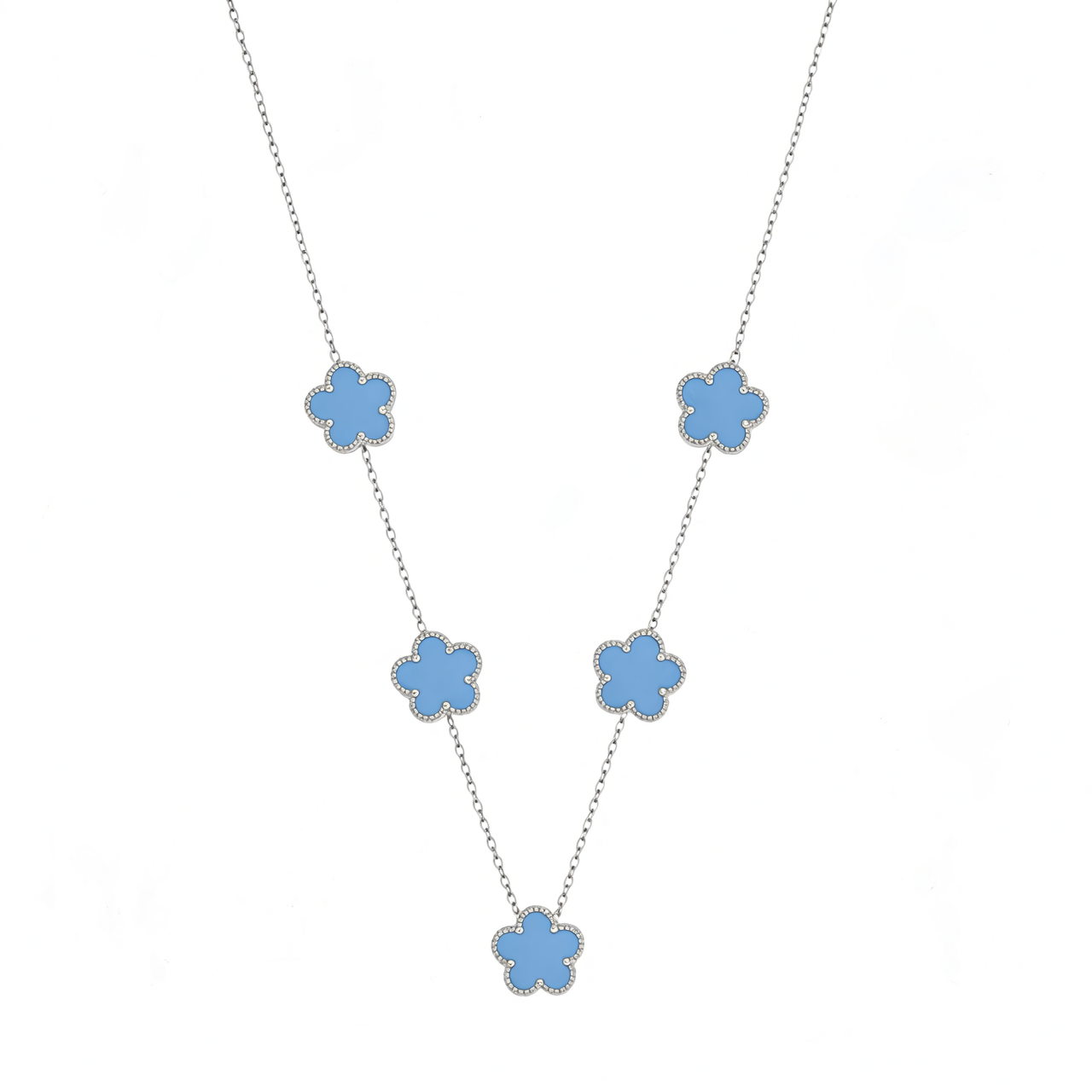 Silver | Five Clover Necklace