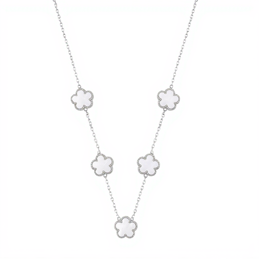 Silver | Five Clover Necklace