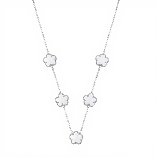 Silver | Five Clover Necklace